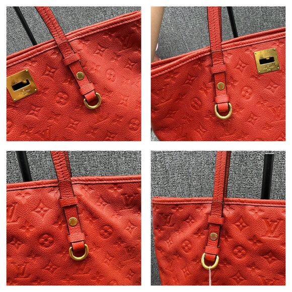 Louis Vuitton Citadine W/P Red Monogram Leather Shoulder Bag 799-082025 - Picture 5 of 16